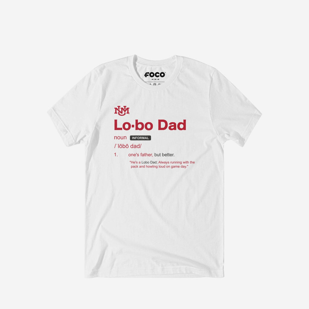 New Mexico Lobos Dad Definition T-Shirt FOCO S - FOCO.com