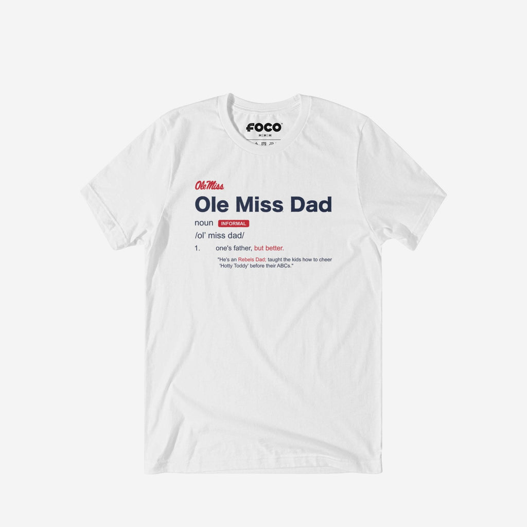 Ole Miss Rebels Dad Definition T-Shirt FOCO S - FOCO.com