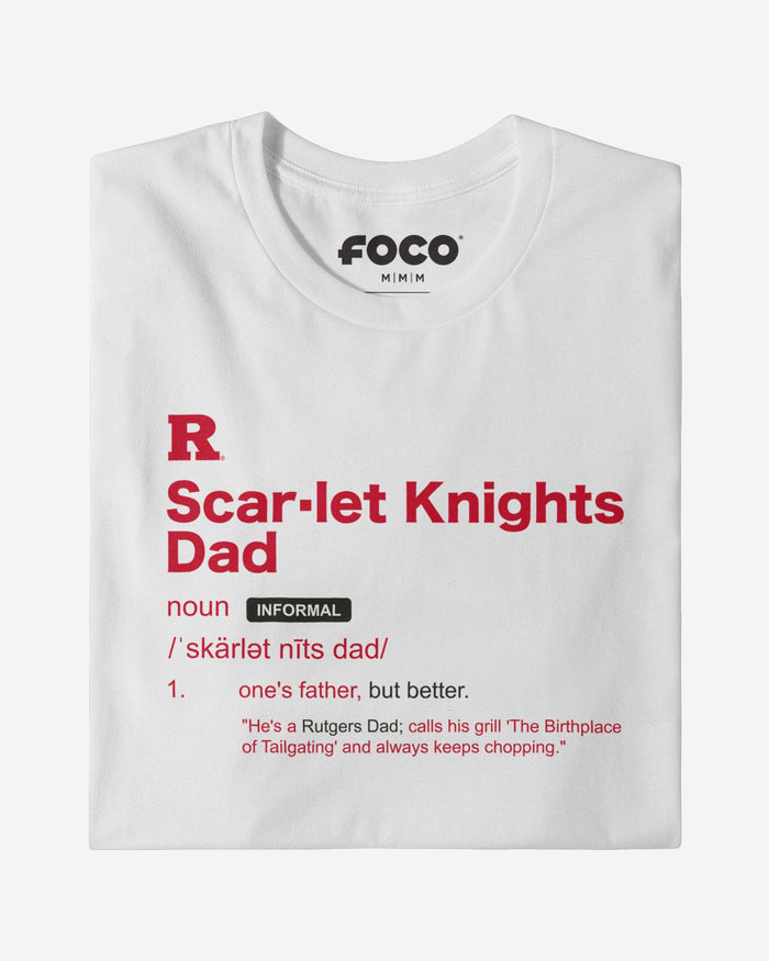 Rutgers Scarlet Knights Dad Definition T-Shirt FOCO S - FOCO.com