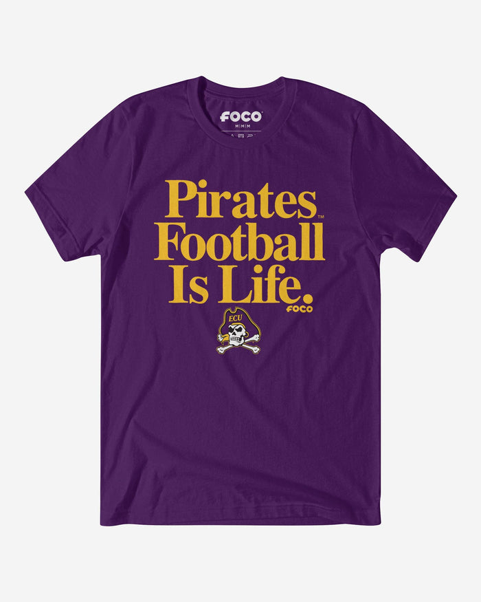 East Carolina Pirates Football is Life T-Shirt FOCO S - FOCO.com