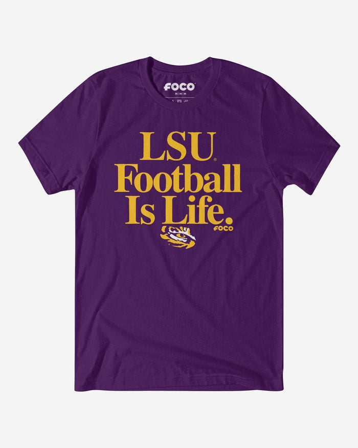 LSU Tigers Football is Life T-Shirt FOCO S - FOCO.com