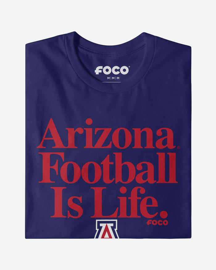 Arizona Wildcats Football is Life T-Shirt FOCO - FOCO.com