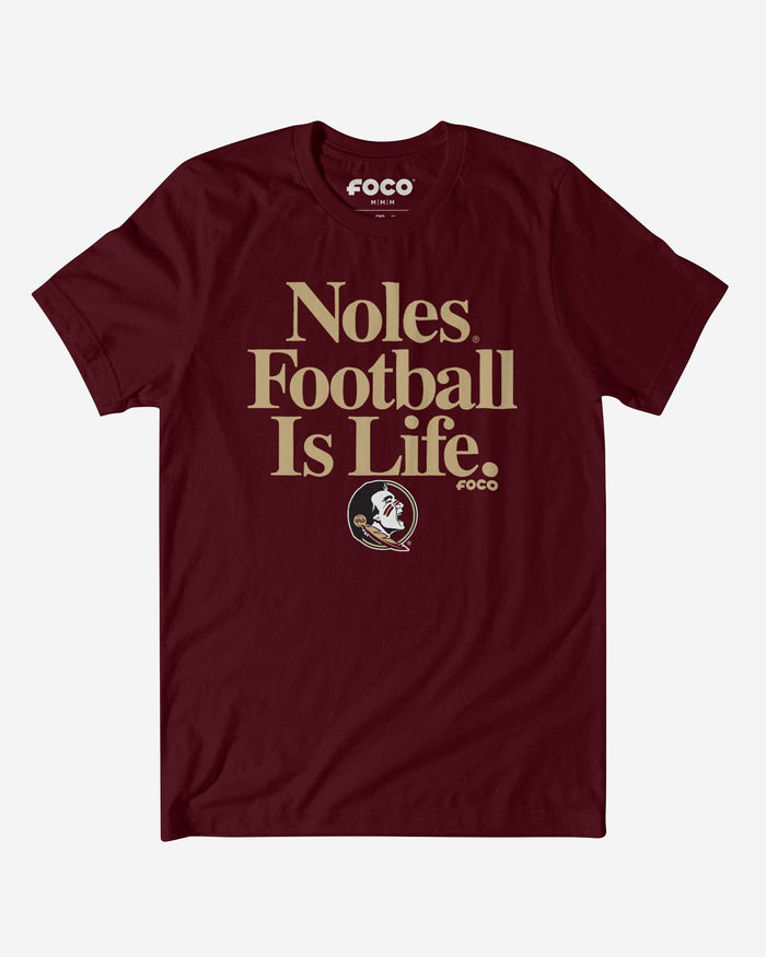 Florida State Seminoles Football is Life T-Shirt FOCO S - FOCO.com