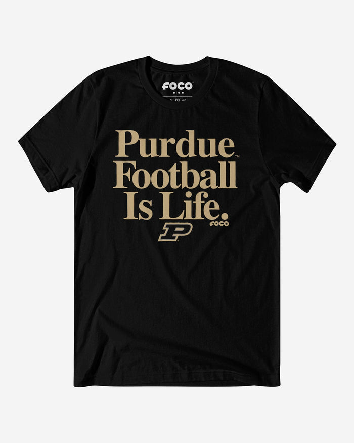 Purdue Boilermakers Football is Life T-Shirt FOCO S - FOCO.com