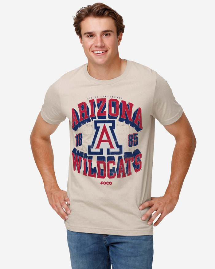 Arizona Wildcats Field Arched Wordmark T-Shirt FOCO - FOCO.com