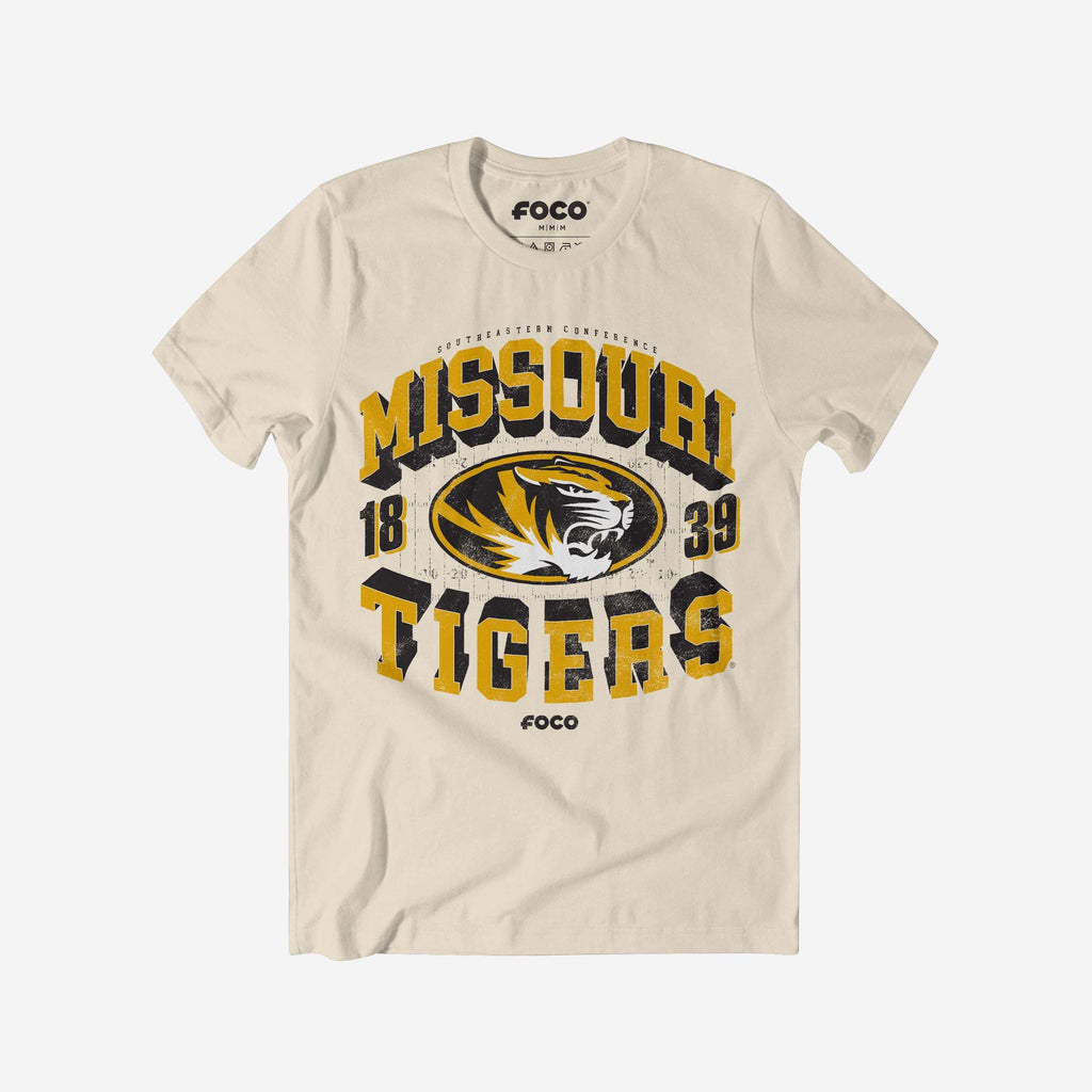 Missouri Tigers Field Arched Wordmark T-Shirt FOCO S - FOCO.com