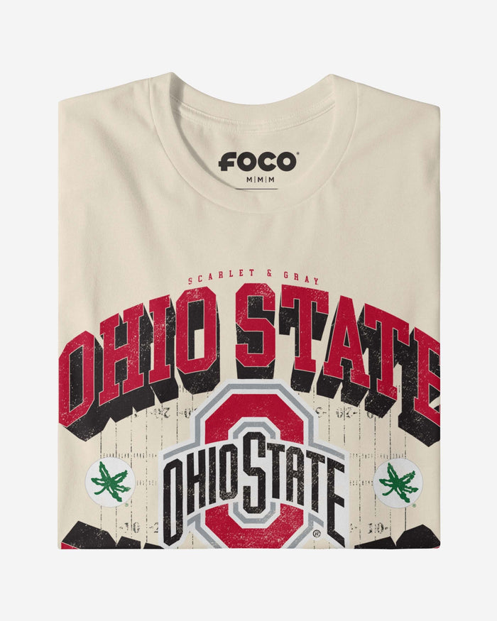 Ohio State Buckeyes Field Arched Wordmark T-Shirt FOCO - FOCO.com