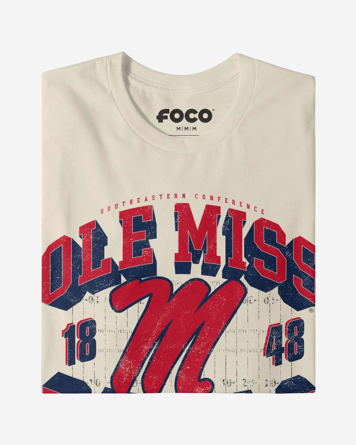 Ole Miss Rebels Field Arched Wordmark T-Shirt FOCO - FOCO.com