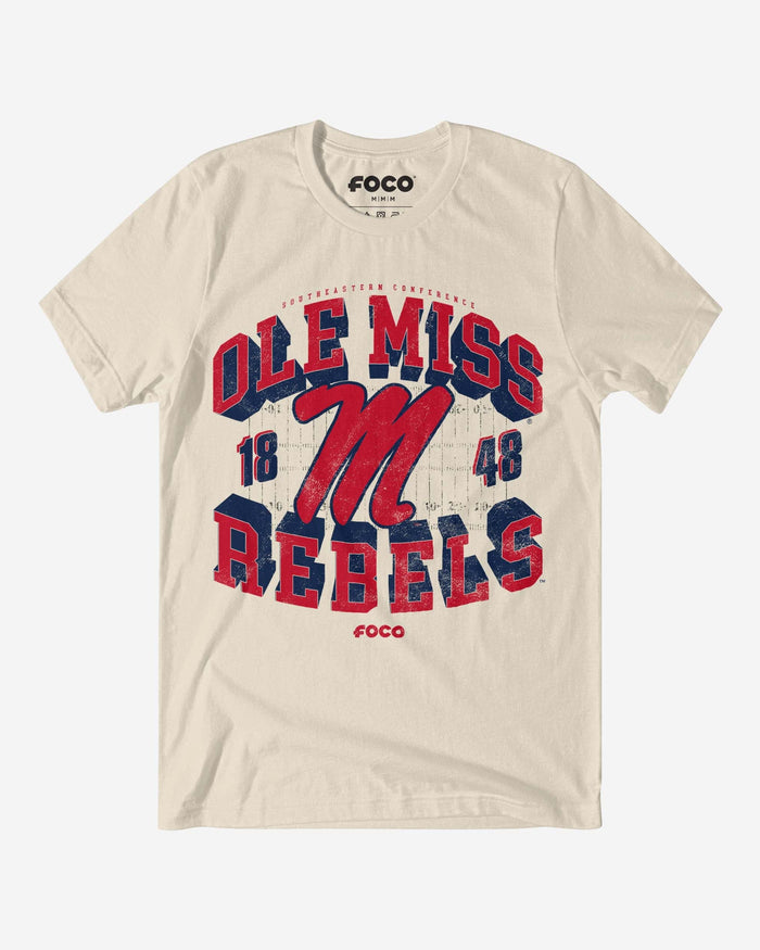 Ole Miss Rebels Field Arched Wordmark T-Shirt FOCO - FOCO.com