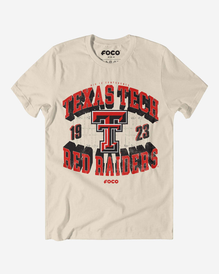 Texas Tech Red Raiders Field Arched Wordmark T-Shirt FOCO S - FOCO.com