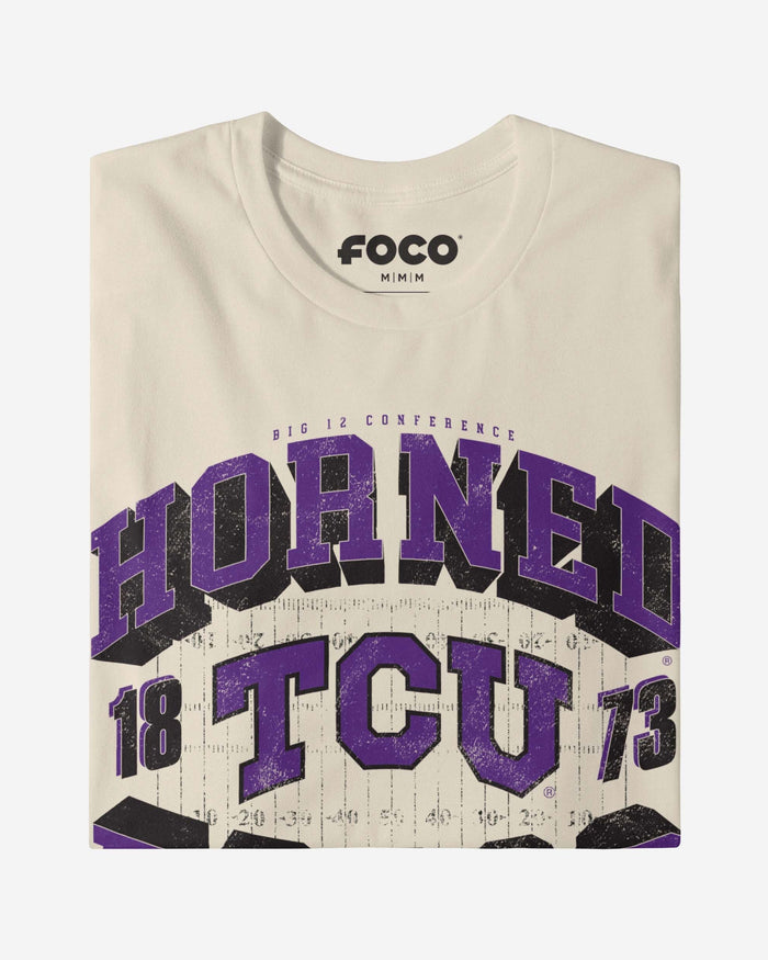 TCU Horned Frogs Field Arched Wordmark T-Shirt FOCO - FOCO.com