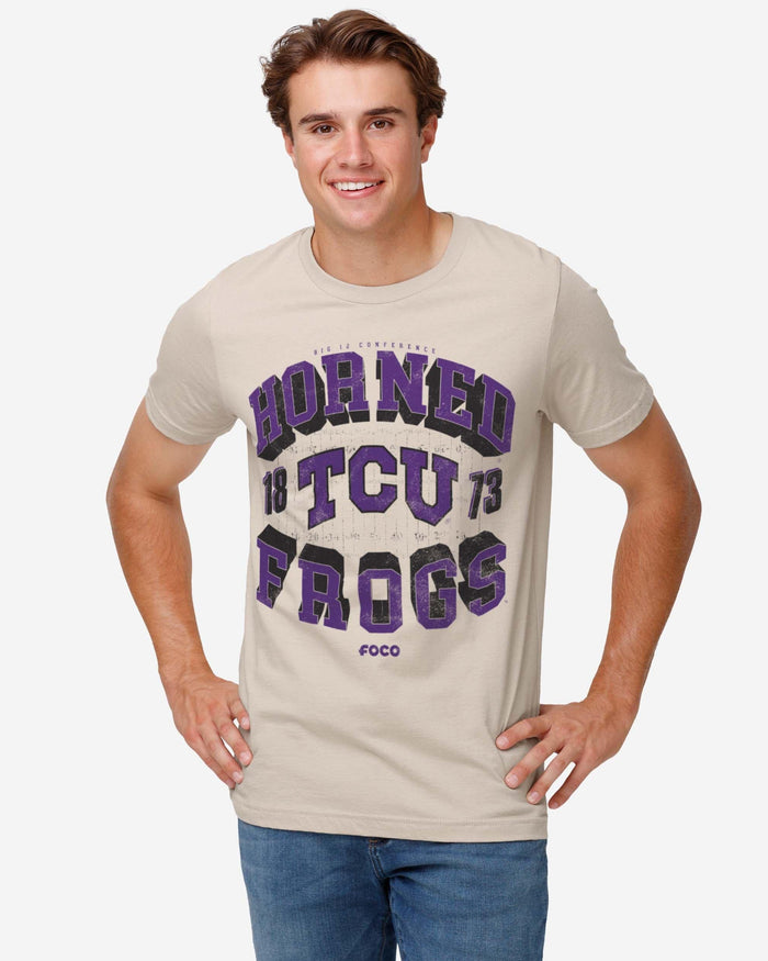 TCU Horned Frogs Field Arched Wordmark T-Shirt FOCO - FOCO.com