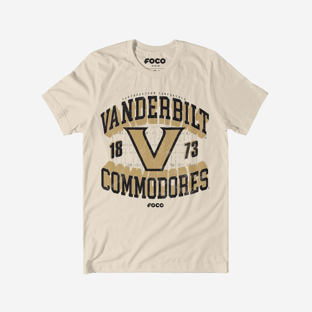 Vanderbilt Commodores Field Arched Wordmark T-Shirt FOCO S - FOCO.com