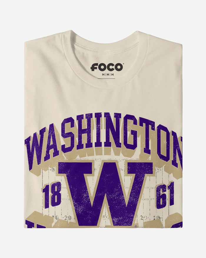 Washington Huskies Field Arched Wordmark T-Shirt FOCO - FOCO.com