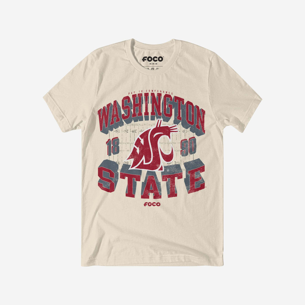 Washington State Cougars Field Arched Wordmark T-Shirt FOCO S - FOCO.com