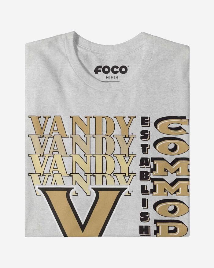 Vanderbilt Commodores Gradient Wordmark T-Shirt FOCO - FOCO.com