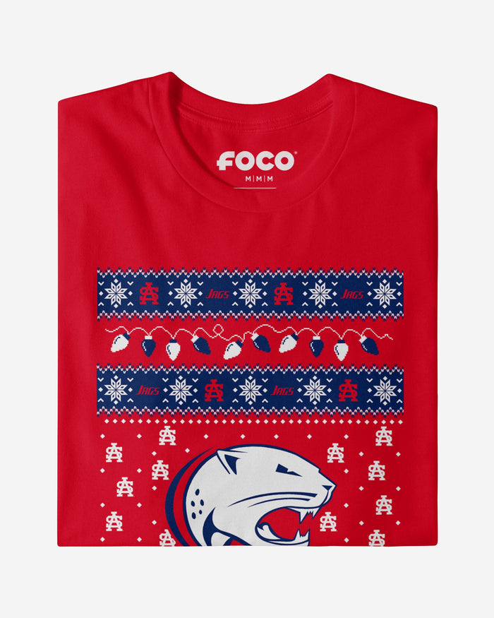 South Alabama Jaguars Holiday Lights Sweater T-Shirt FOCO - FOCO.com