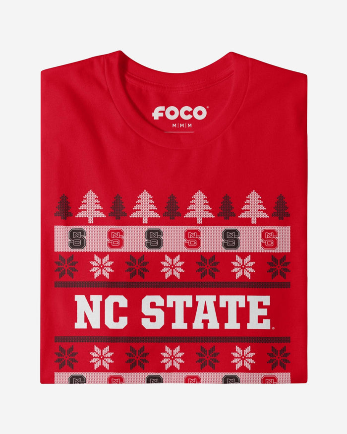 NC State Wolfpack Holiday Sweater T-Shirt FOCO - FOCO.com