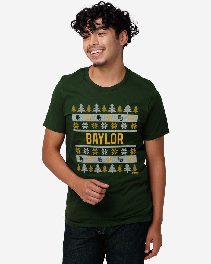 Baylor Bears Holiday Sweater T-Shirt FOCO - FOCO.com