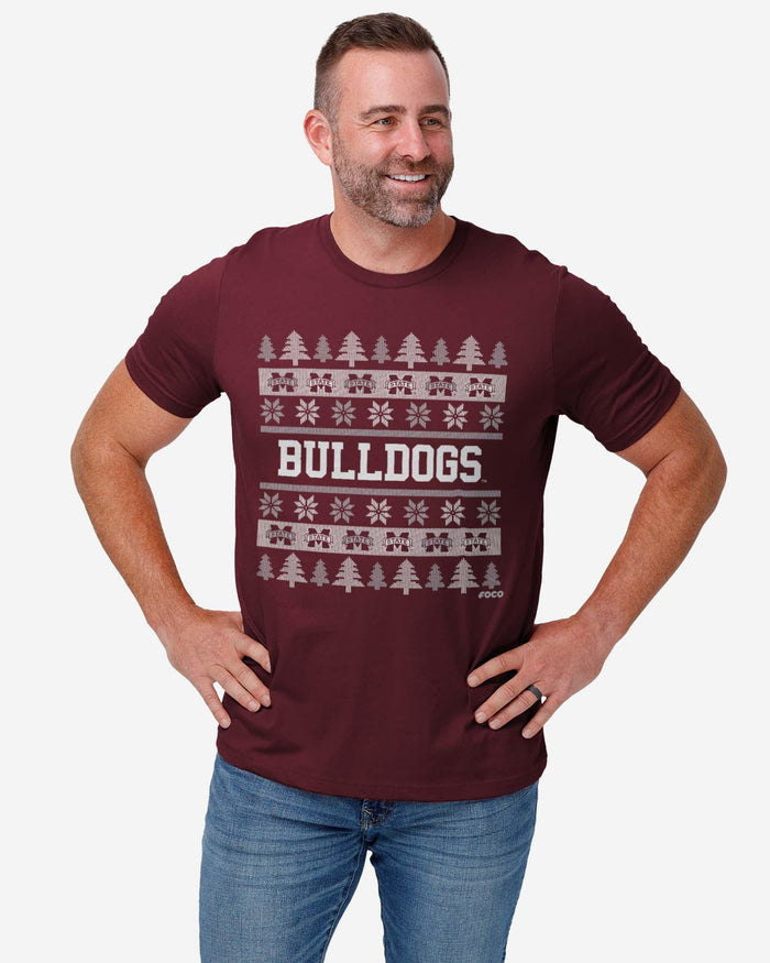 Mississippi State Bulldogs Holiday Sweater T-Shirt FOCO - FOCO.com