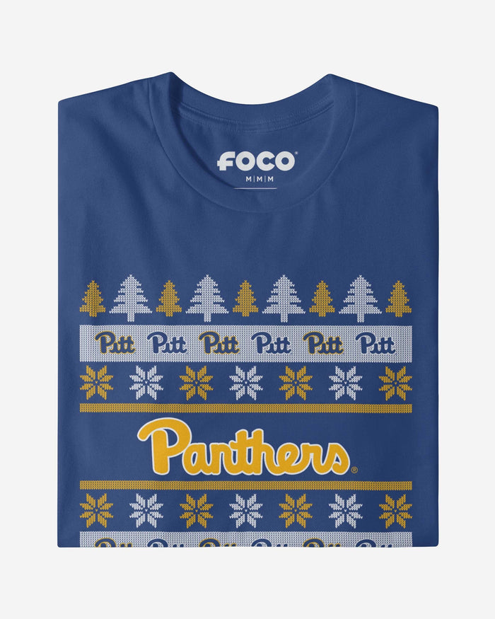 Pittsburgh Panthers Holiday Sweater T-Shirt FOCO - FOCO.com