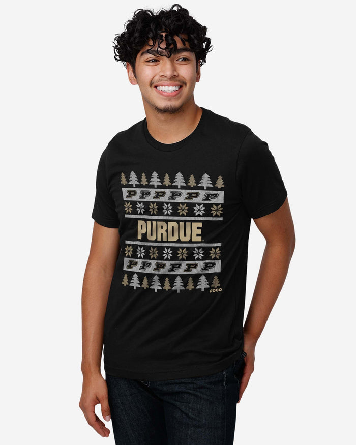 Purdue Boilermakers Holiday Sweater T-Shirt FOCO - FOCO.com