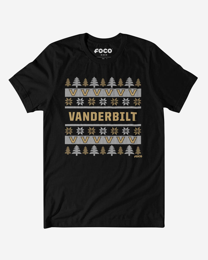 Vanderbilt Commodores Holiday Sweater T-Shirt FOCO S - FOCO.com