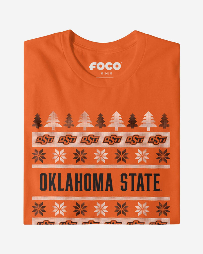 Oklahoma State Cowboys Holiday Sweater T-Shirt FOCO - FOCO.com