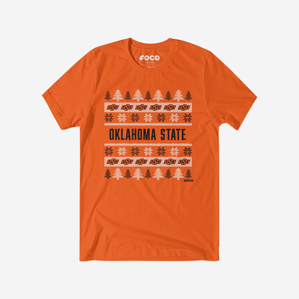 Oklahoma State Cowboys Holiday Sweater T-Shirt FOCO S - FOCO.com