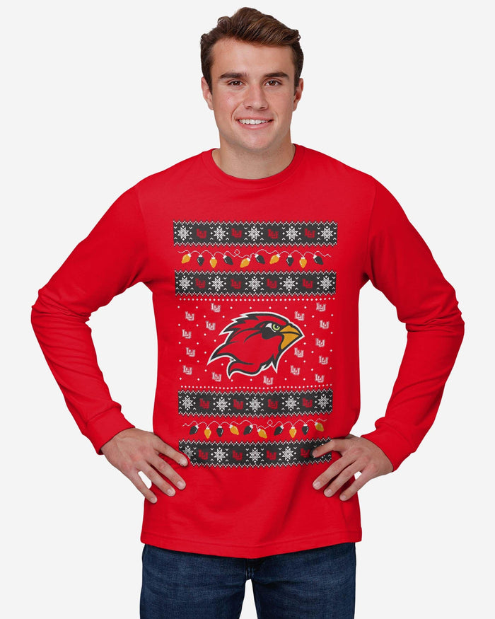 Lamar Cardinals Holiday Lights Sweater Long Sleeve T-Shirt FOCO - FOCO.com