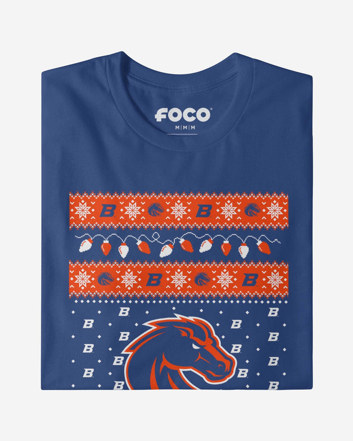 Boise State Broncos Holiday Lights Sweater Long Sleeve T-Shirt FOCO - FOCO.com