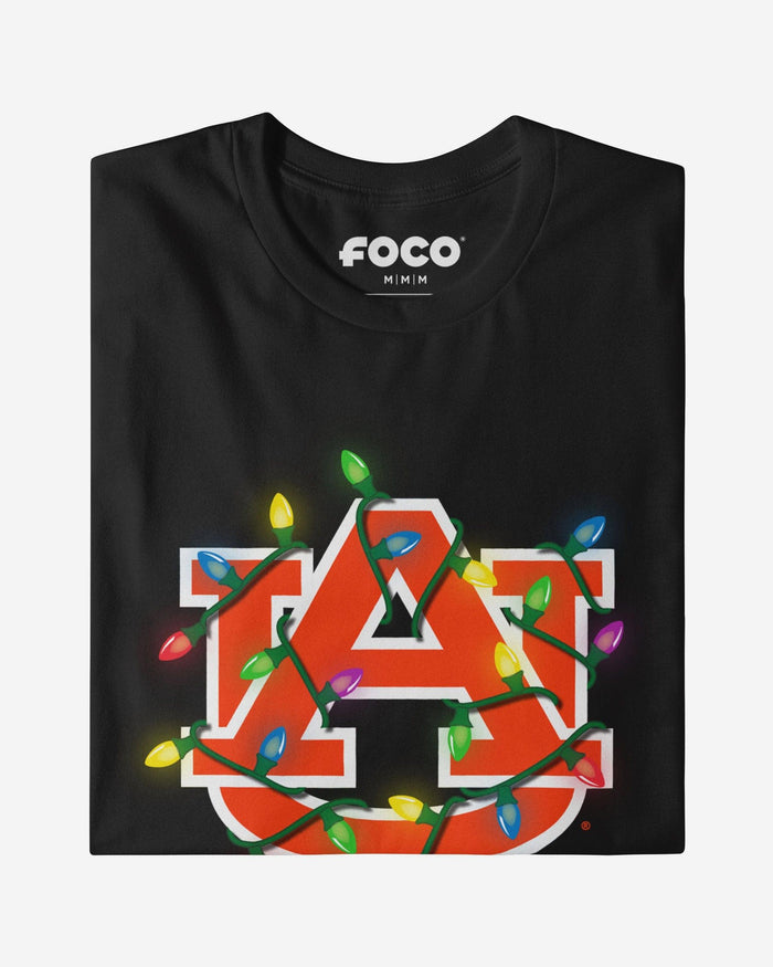Auburn Tigers Primary Logo Holiday Lights Long Sleeve T-Shirt FOCO S - FOCO.com