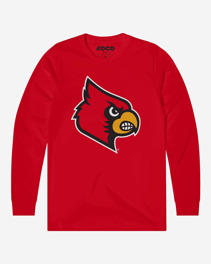 Louisville Cardinals Primary Logo Long Sleeve T-Shirt FOCO Red S - FOCO.com