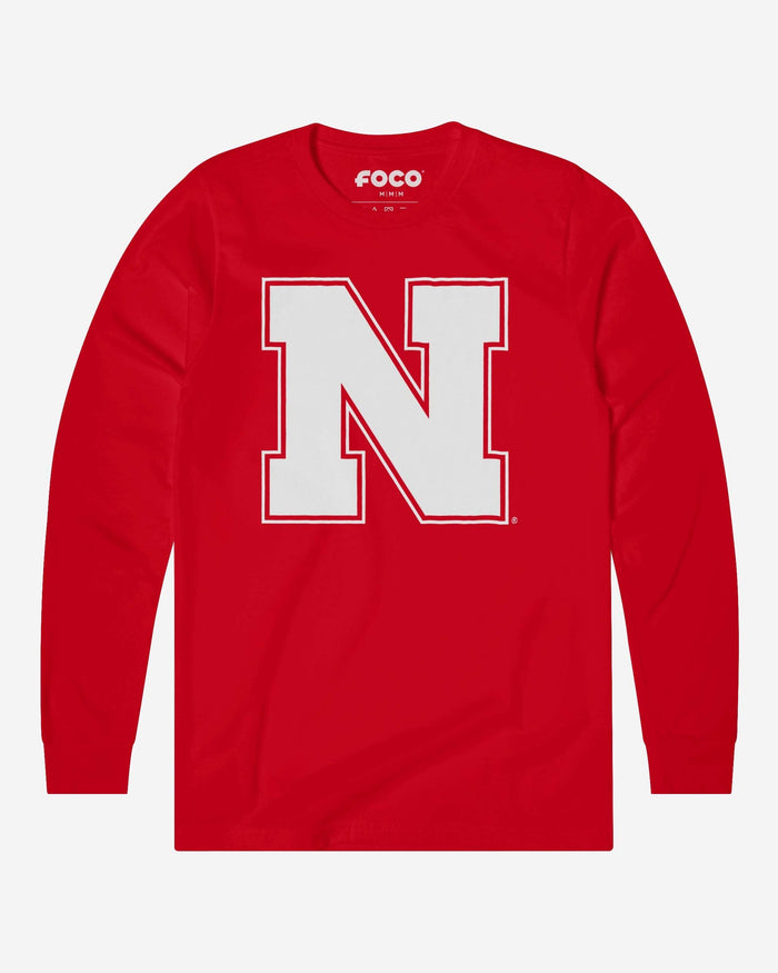 Nebraska Cornhuskers Primary Logo Long Sleeve T-Shirt FOCO Red S - FOCO.com