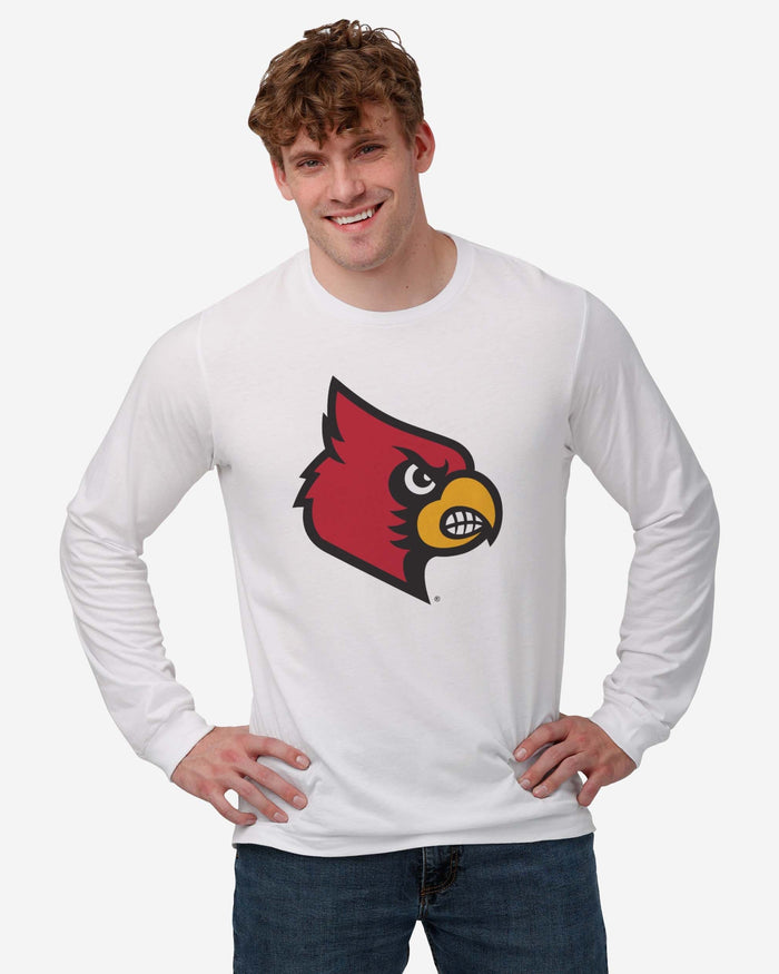 Louisville Cardinals Primary Logo Long Sleeve T-Shirt FOCO - FOCO.com