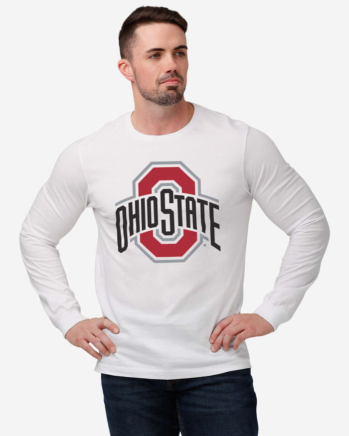 Ohio State Buckeyes Primary Logo Long Sleeve T-Shirt FOCO - FOCO.com