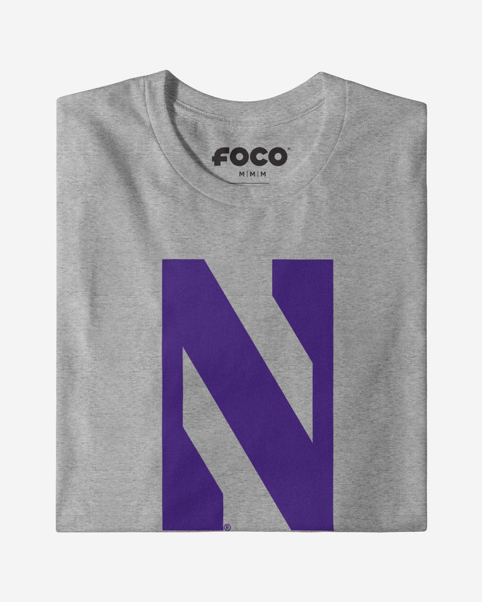 Northwestern Wildcats Primary Logo Long Sleeve T-Shirt FOCO - FOCO.com