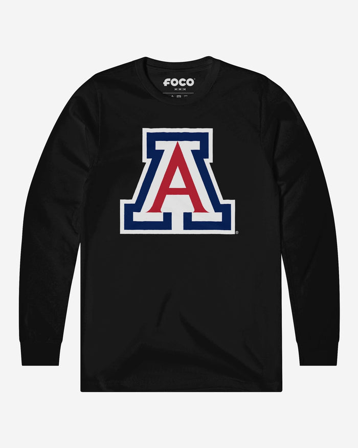 Arizona Wildcats Primary Logo Long Sleeve T-Shirt FOCO Black S - FOCO.com