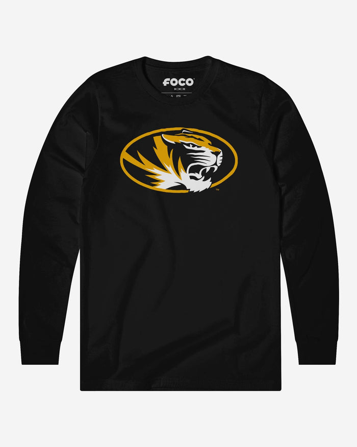 Missouri Tigers Primary Logo Long Sleeve T-Shirt FOCO Black S - FOCO.com