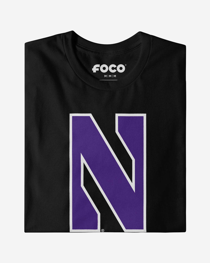 Northwestern Wildcats Primary Logo Long Sleeve T-Shirt FOCO - FOCO.com