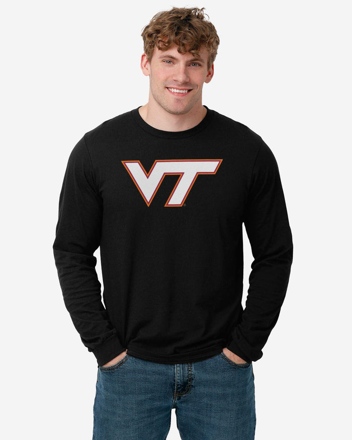 Virginia Tech Hokies Primary Logo Long Sleeve T-Shirt FOCO - FOCO.com