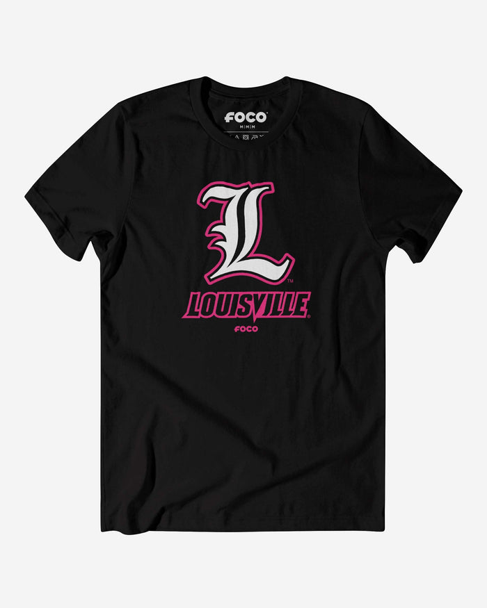 Louisville Cardinals Highlight Reel T-Shirt FOCO Black/Neon Pink S - FOCO.com