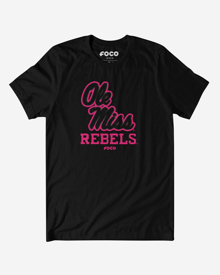 Ole Miss Rebels Highlight Reel T-Shirt FOCO Black/Neon Pink S - FOCO.com