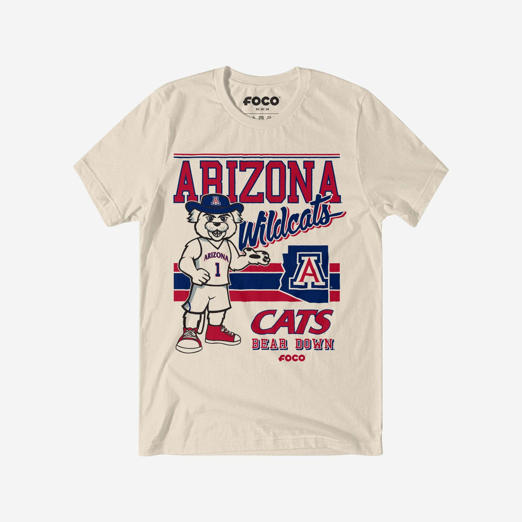 Wilbur Wildcat Arizona Wildcats Retro Logo Mascot T-Shirt FOCO S - FOCO.com