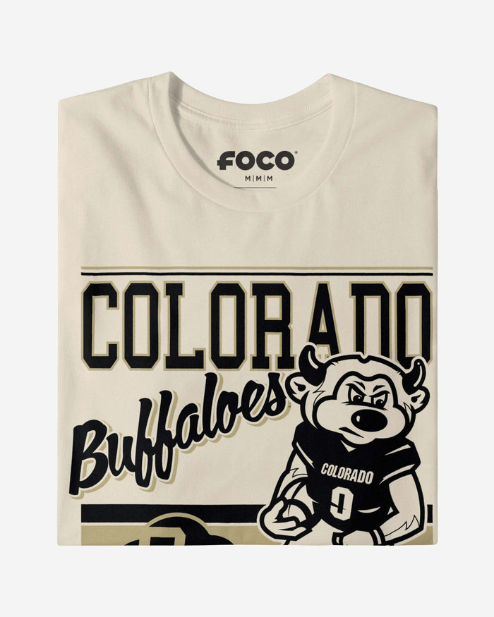 Chip the Buffalo Colorado Buffaloes Retro Logo Mascot T-Shirt FOCO - FOCO.com