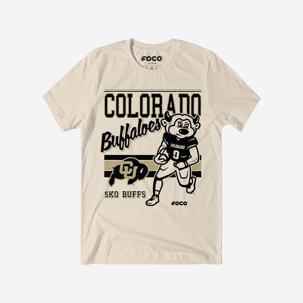 Chip the Buffalo Colorado Buffaloes Retro Logo Mascot T-Shirt FOCO S - FOCO.com