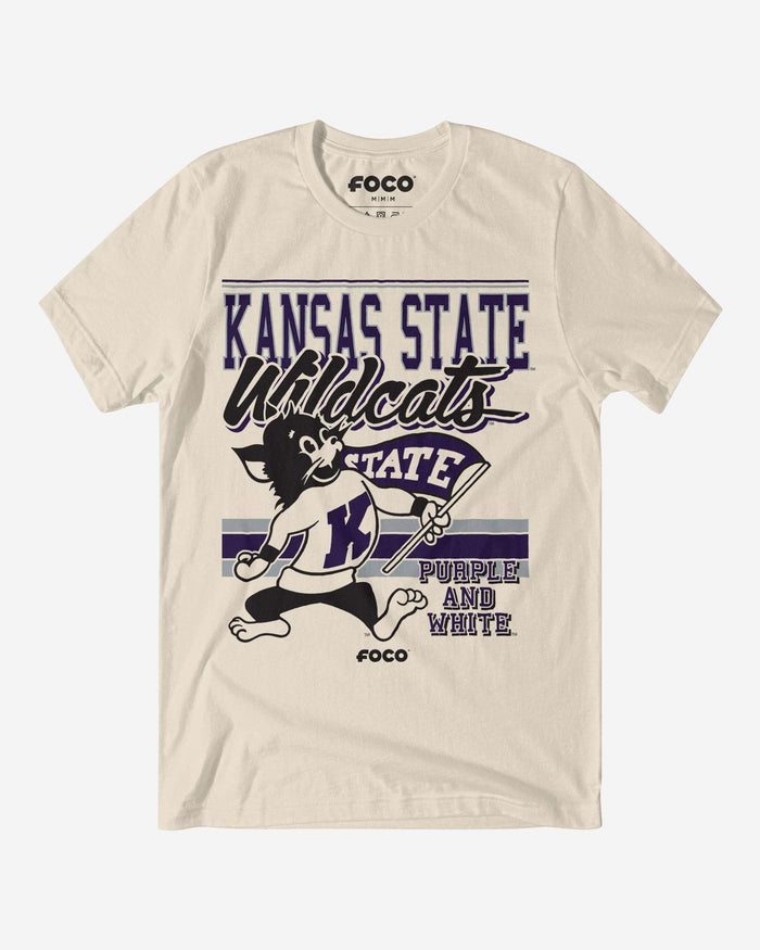 Willie the Wildcat Kansas State Wildcats Retro Logo Mascot T-Shirt FOCO S - FOCO.com