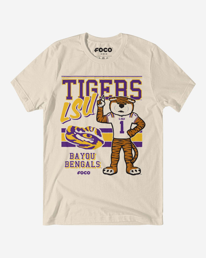 Mike the Tiger LSU Tigers Retro Logo Mascot T-Shirt FOCO S - FOCO.com