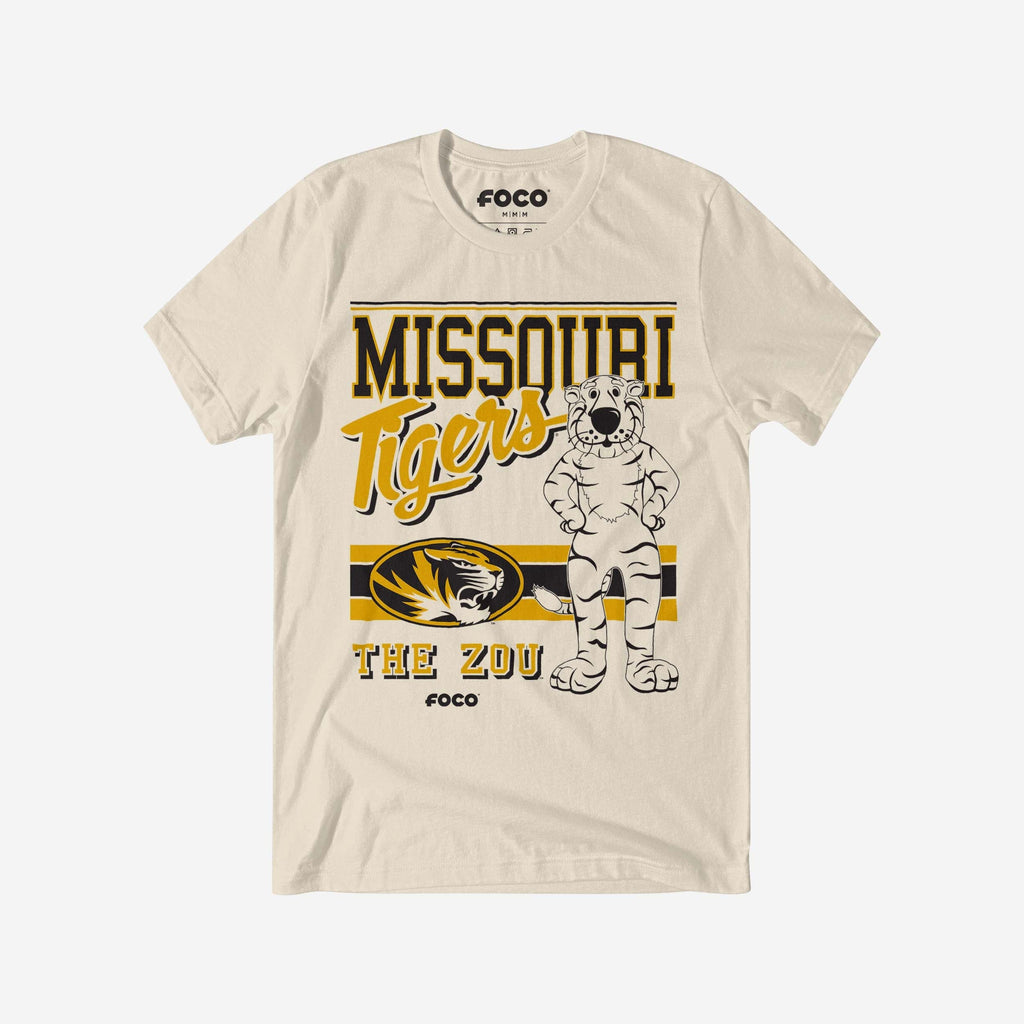 Truman the Tiger Missouri Tigers Retro Logo Mascot T-Shirt FOCO S - FOCO.com