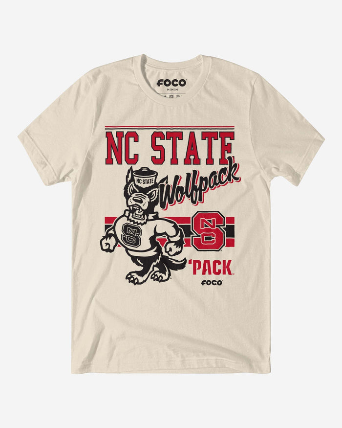 Mr Wuf NC State Wolfpack Retro Logo Mascot T-Shirt FOCO S - FOCO.com